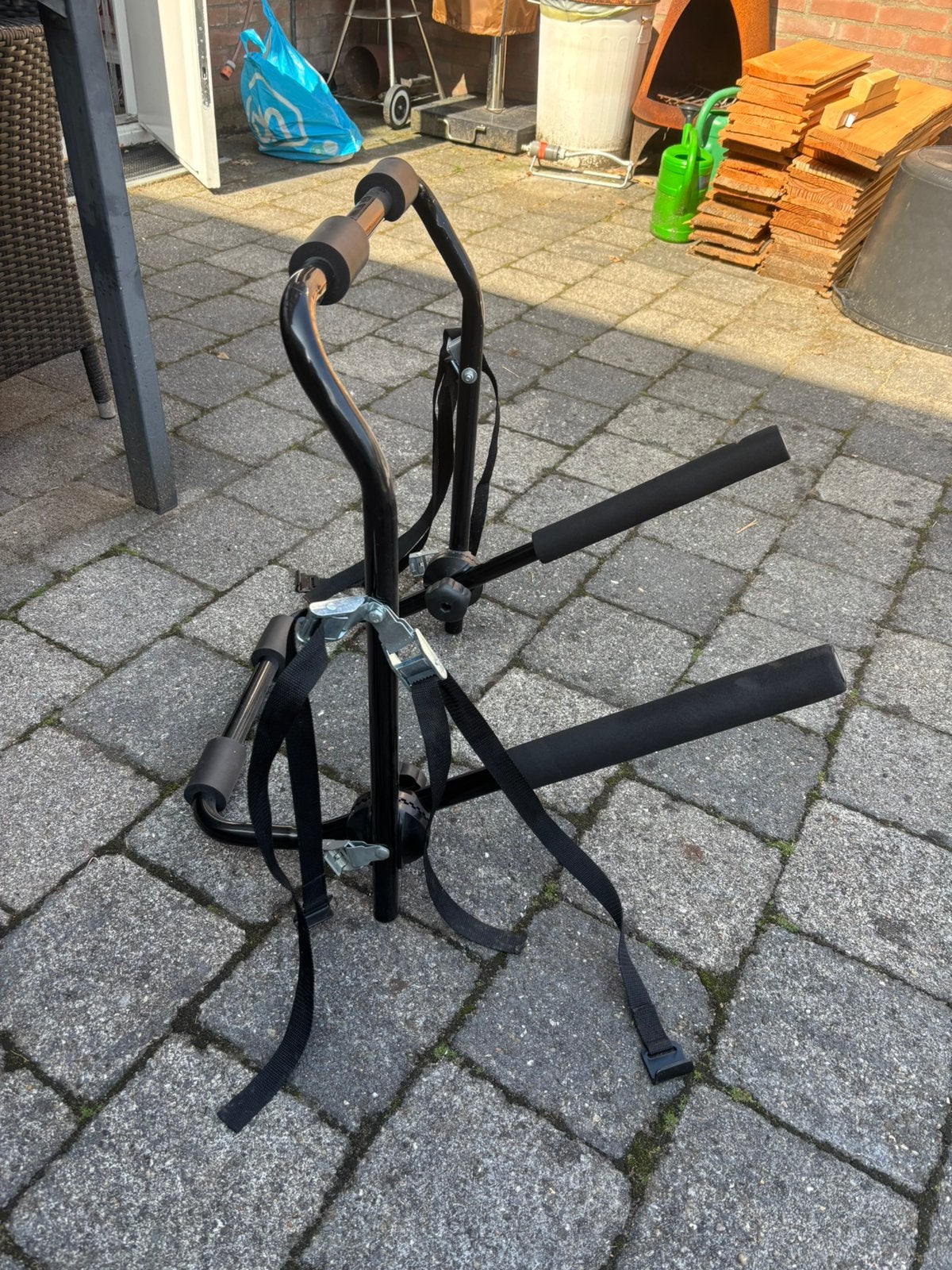 Fietsdrager zonder trekhaak, Auto diversen, Fietsendragers, Ophalen, Zo goed als nieuw, Achterklepdrager