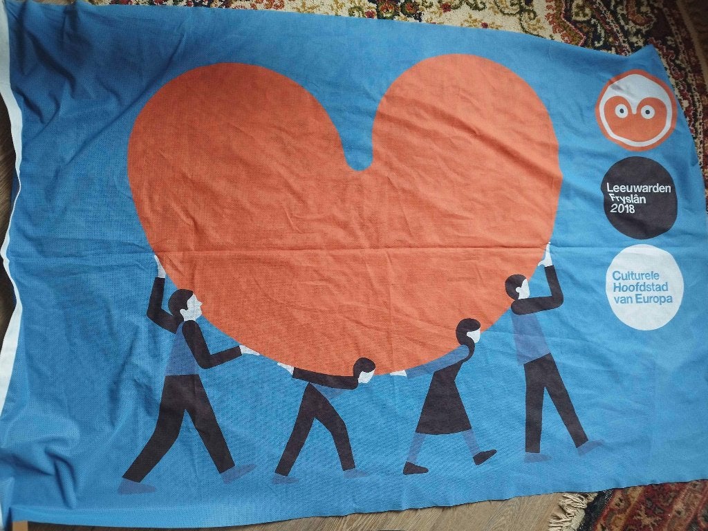 Leeuwarden Culturele Hoofdstad 2018 Vlag, Ophalen of Verzenden, Nieuw