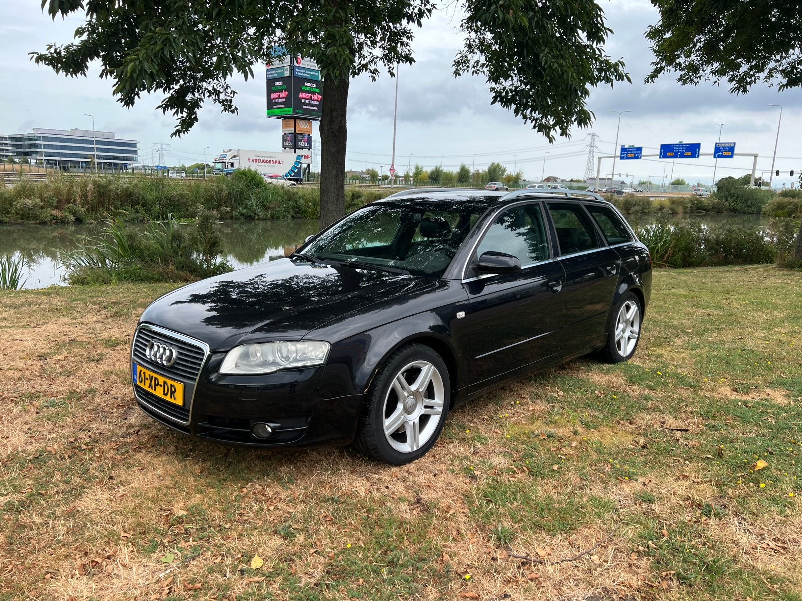 Audi A4 2.0 Tfsi Avant Leer 2007, Auto's, Dealer onderhouden, Zwart, 4 cilinders, 1984 cc