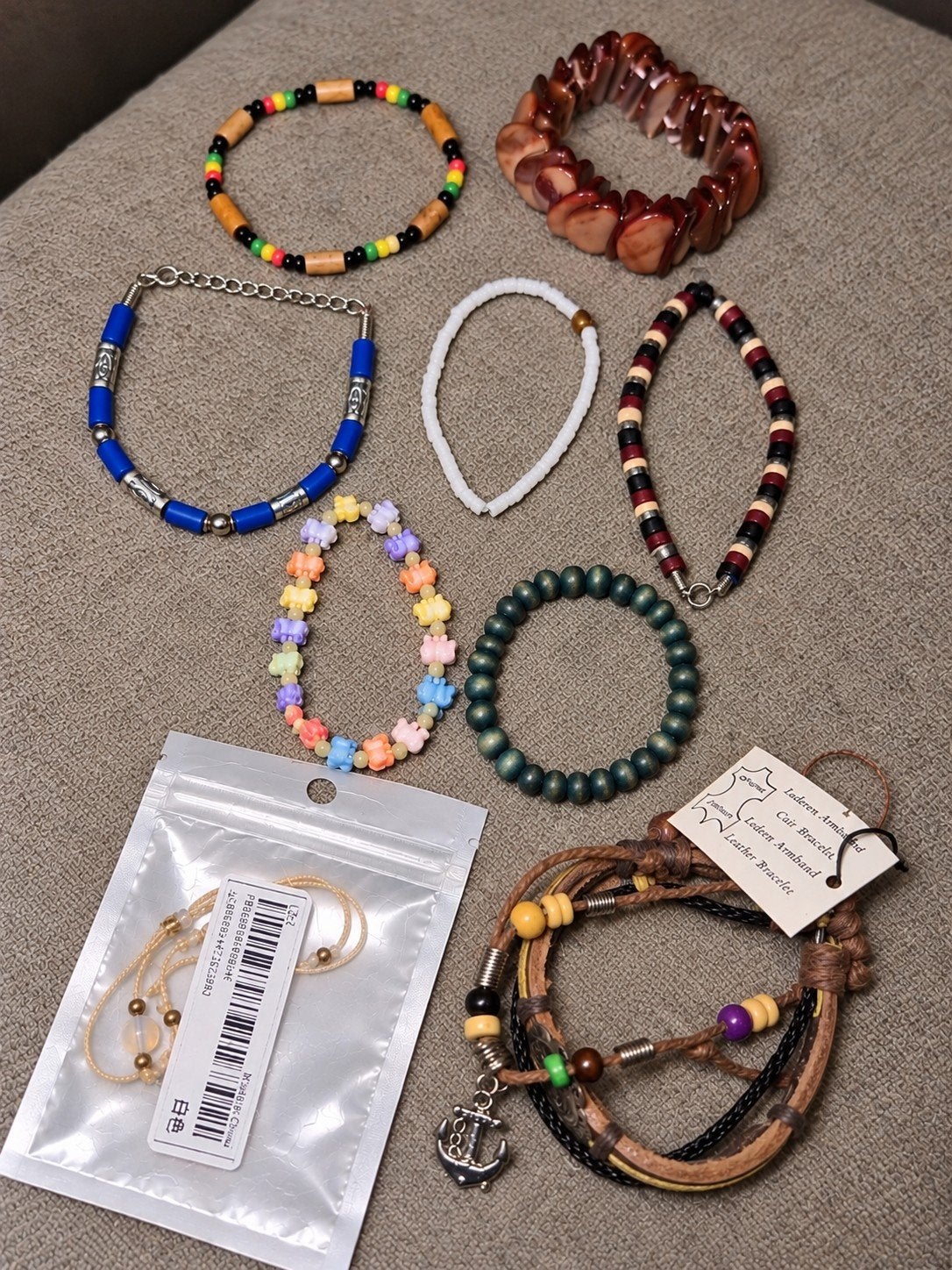 Partij diverse armbandjes – verschillende stijlen en kleuren, Ophalen of Verzenden, Nieuw, Overige kleuren