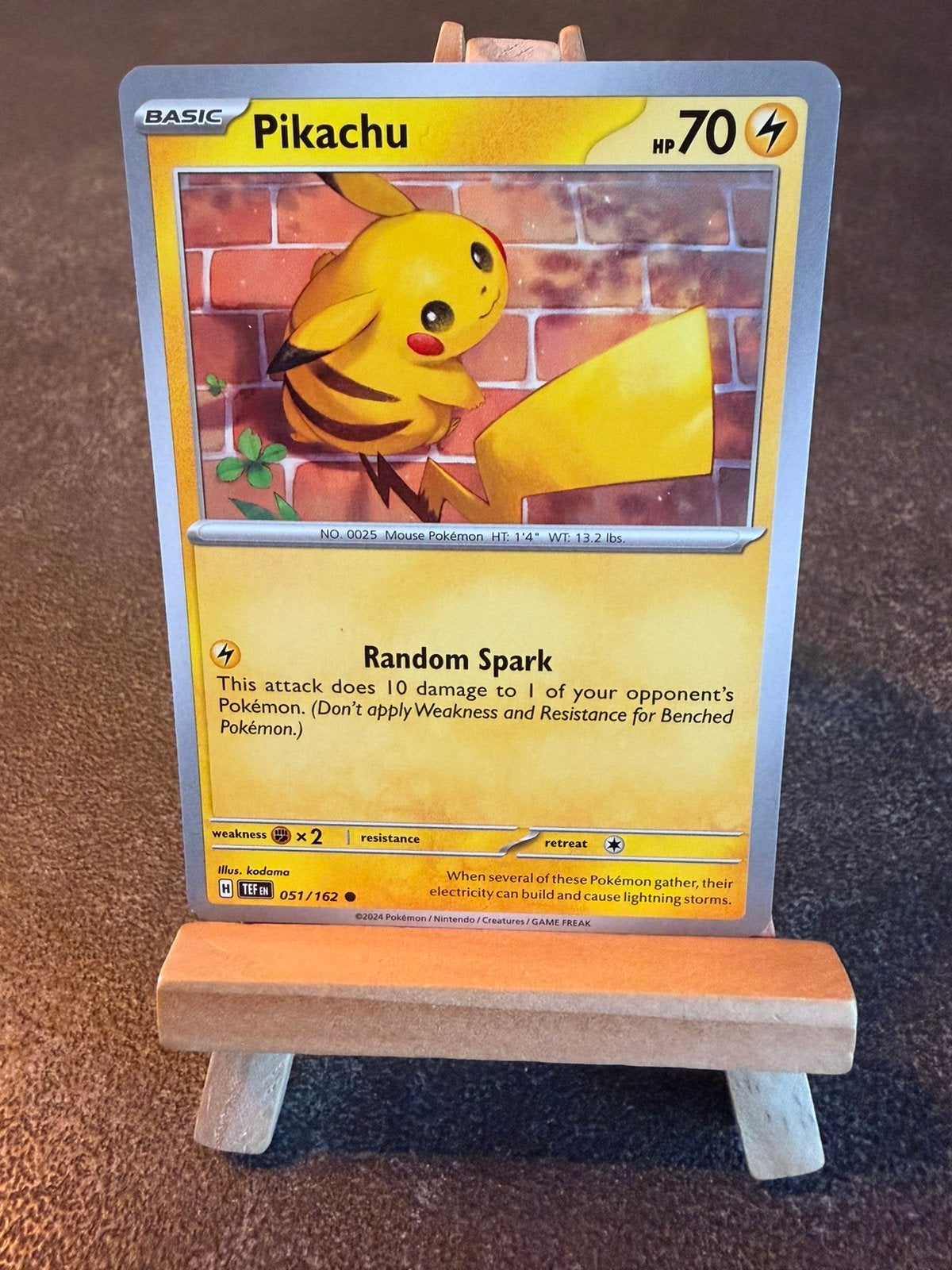 Pikachu 51 Pokémon Temporal Forces, Ophalen of Verzenden, Zo goed als nieuw