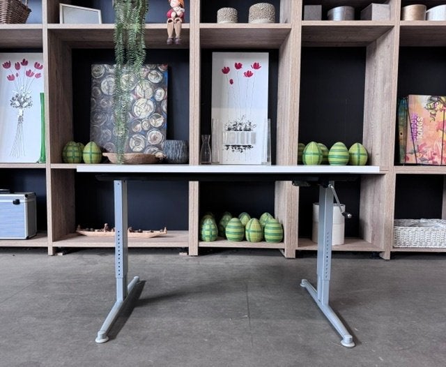 Aspa Verstelbaar bureau 120x80xH63-84cm,100€/st,6st, Huis en Inrichting, Gebruikt, Metaal, Ophalen of Verzenden, Overige merken