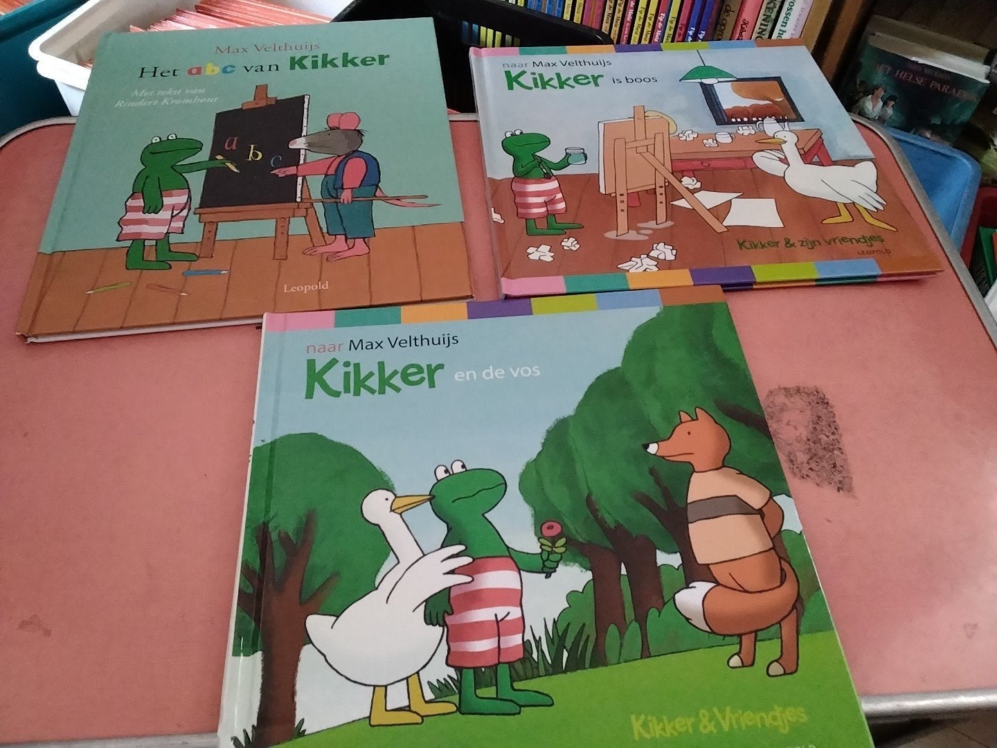 max veldhuijs kikker boekjes € 4 per stuk zie omschrijving, Boeken, Ophalen of Verzenden, Zo goed als nieuw, Fictie algemeen
