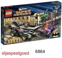 Lego Batman 6864 Batmobile two-face Chase 7-14 Super Heroes, Kinderen en Baby's, Speelgoed | Duplo en Lego, Nieuw, Lego, Complete set