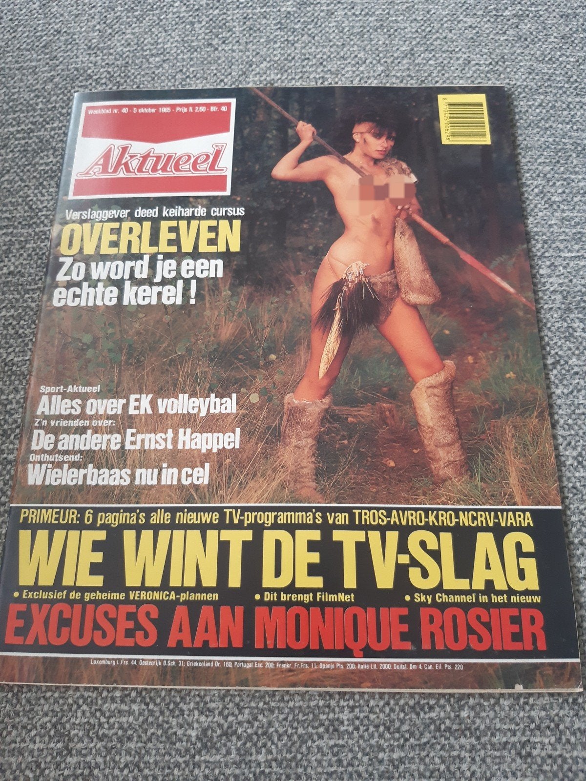 40.Aktueel 1985. Monique Rosier. Peter Koelewijn. Clint East, Verzenden, 1980 tot heden, Tijdschrift