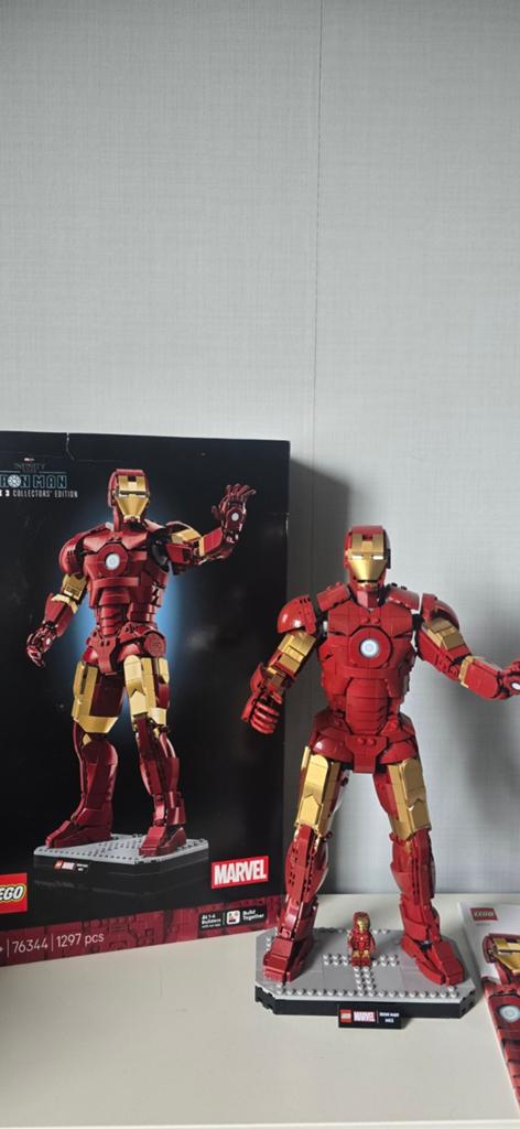 Lego Iron Man (76344) - Compleet met doos en boekje, Ophalen of Verzenden