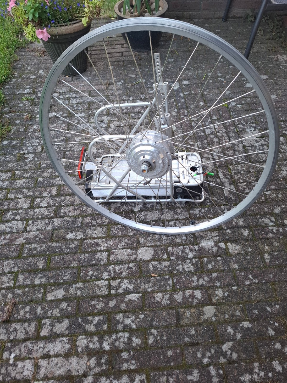 Voorwiel met motor voor elektrische fiets, Wiel, Gebruikt, Elektrische fiets, Ophalen of Verzenden
