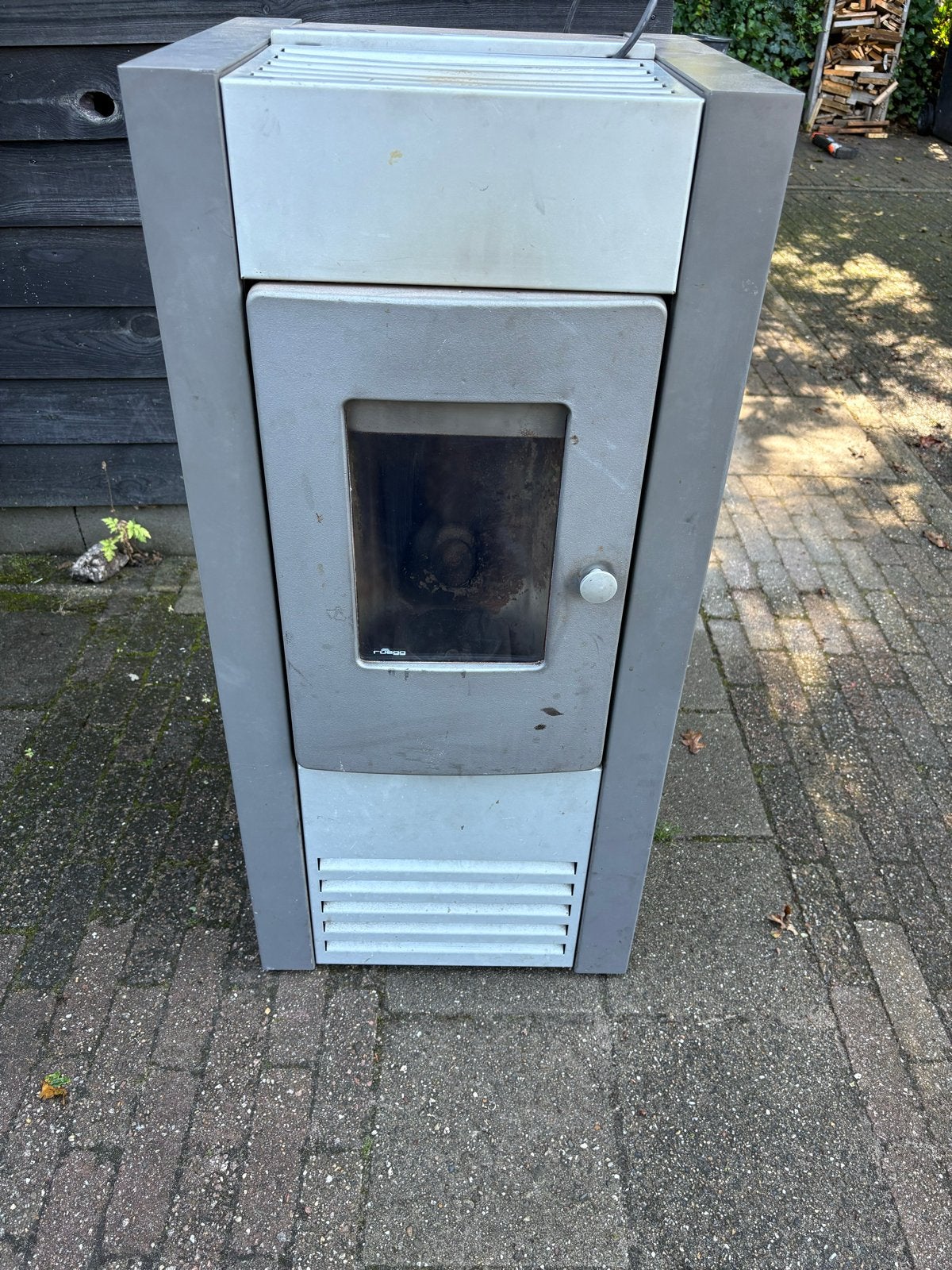 Gebruikte Ruegg KEA Pelletkachel - 9 kW, Ophalen of Verzenden, Gebruikt, Vrijstaande haard, Overige soorten