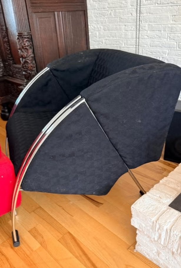 Design fauteuil  - Young international - Toga, Ophalen, Gebruikt, 75 tot 100 cm, Stof