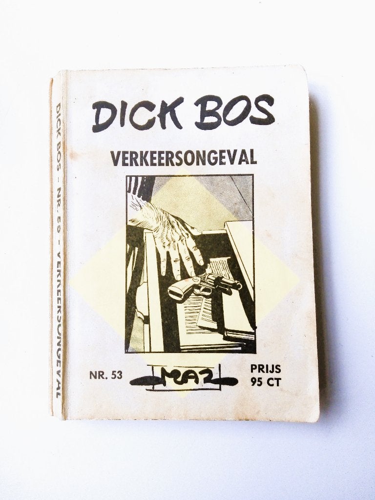 dick bos nr.53 *1965*1ste druk-verkeersongeval/mazure, Gelezen, Alfred Mazure, Eén stripboek, Ophalen of Verzenden