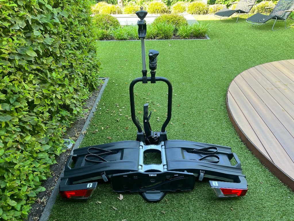 Thule fietsendrager Easyfold XT 933, Auto diversen, Fietsendragers, Ophalen, Elektrische fiets, Zo goed als nieuw, 2 fietsen