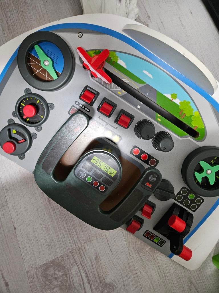 Houten Vliegtuig Cockpit Speelset - Educatief Speelgoed, Ophalen, Gebruikt, Bouwen