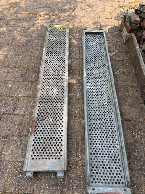 Layher steigerplank, Doe-het-zelf en Verbouw, Steigers, Ophalen, Gebruikt, Gevelsteiger, 5 meter of hoger