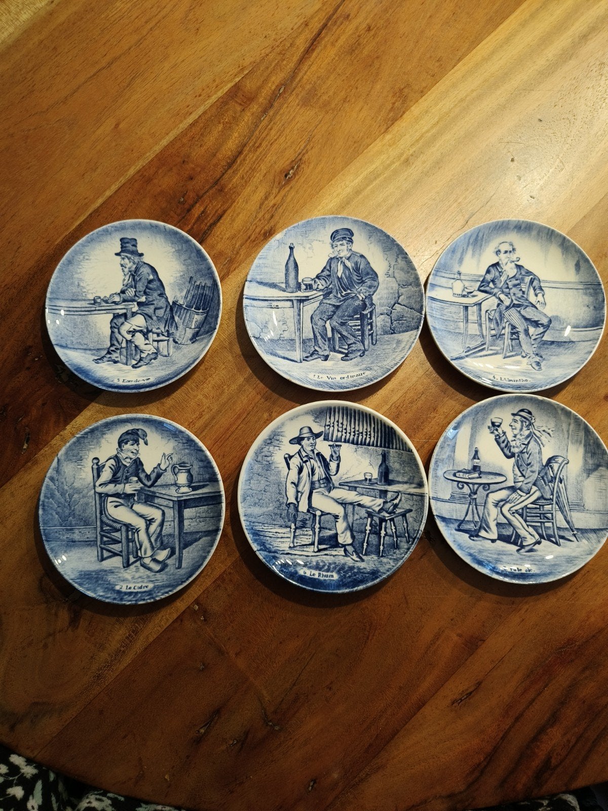 Prachtige vintage (6x) Boch Royal Sphinx ‘De Drinkers, Ophalen of Verzenden