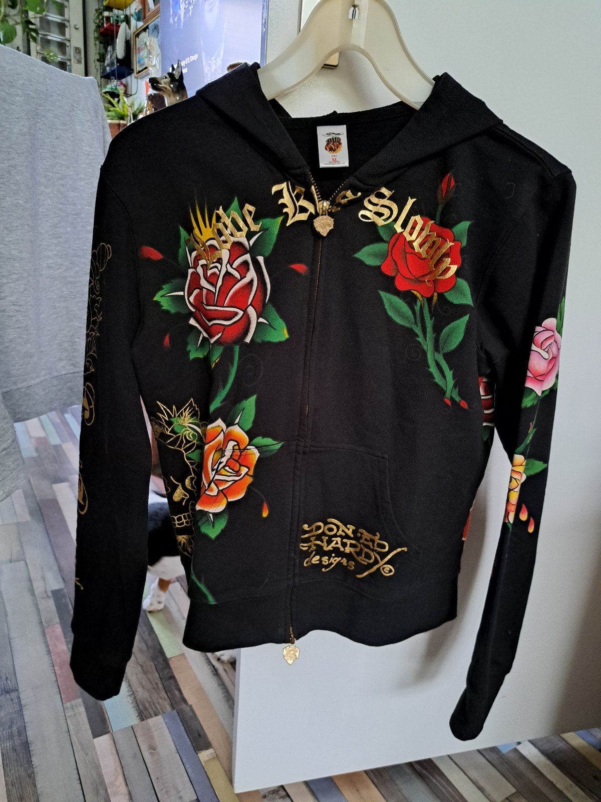 Ed Hardy vest mt M, Ed Hardy, Ophalen of Verzenden, Nieuw, Maat 38/40 (M)