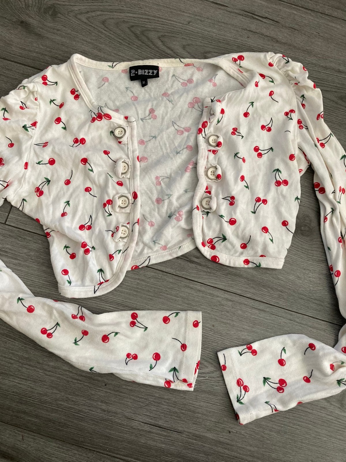 Leuke bolero - kersjes print XL, Kleding | Dames, Ophalen of Verzenden, Zo goed als nieuw, Maat 46/48 (XL) of groter