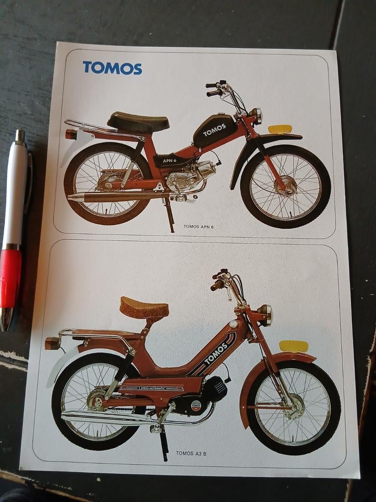 Tomos, Fietsen en Brommers, Handleidingen en Instructieboekjes, Ophalen