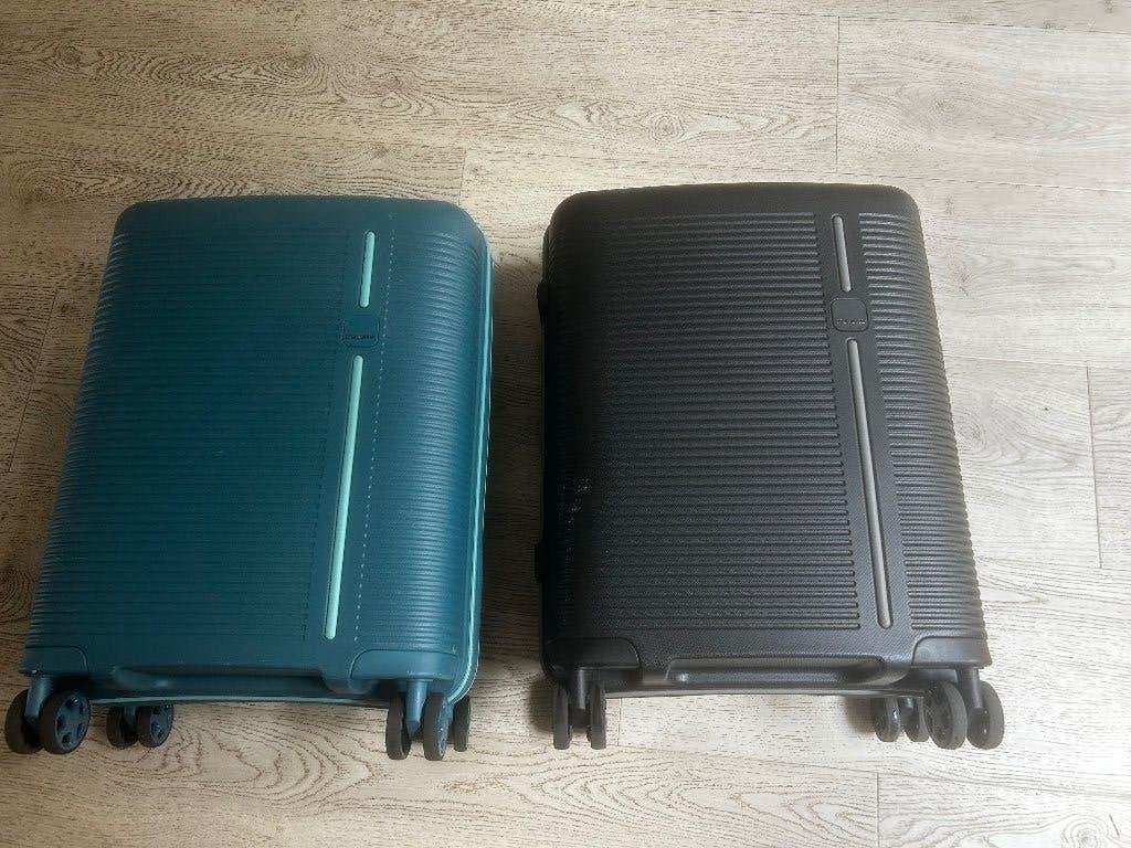 Kofferset of per koffer, Hard kunststof, Zo goed als nieuw, 35 tot 45 cm, Wieltjes