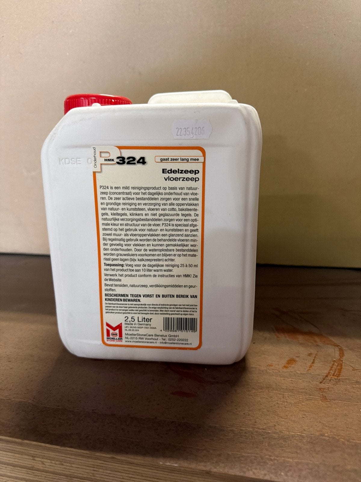 HMK 324 Edelzeep Vloerzeep 2,5 Liter - Natuursteen Reiniger, ., Nieuw, Ophalen of Verzenden, HMK