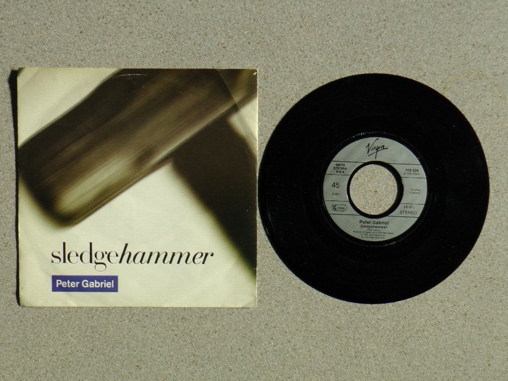 Peter Gabriel - Sledgehammer VINYL SINGLE, Gebruikt, 7 inch, Pop, Fotohoes