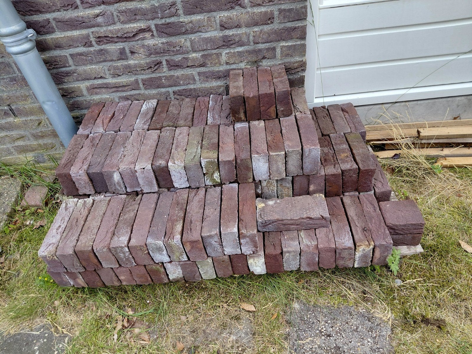 Bruine gevel / metselstenen, Ophalen, Zo goed als nieuw, Bakstenen