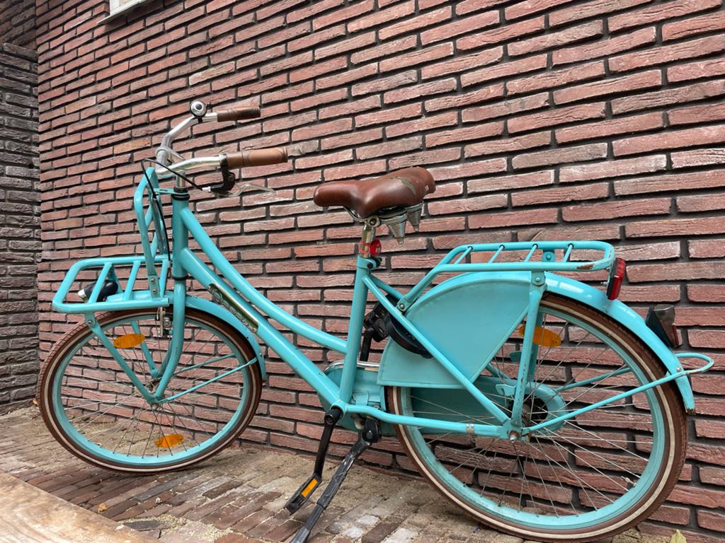 Popal turquoise fiets 24 inch - Gebruikt, Ophalen, Gebruikt, 24 inch