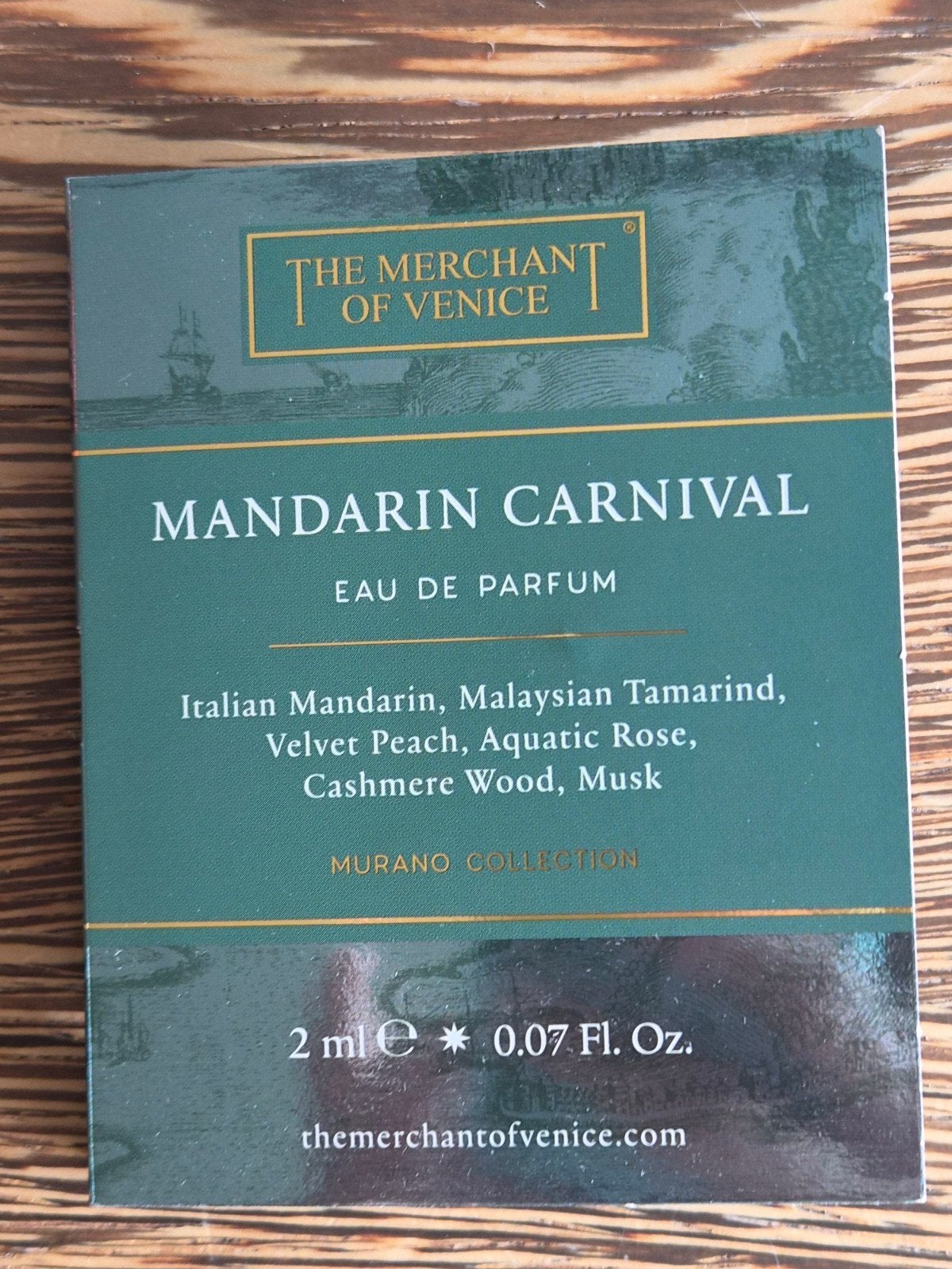 The Merchant of Venice Mandarin Carnival EDP 2ml, Verzenden, Nieuw