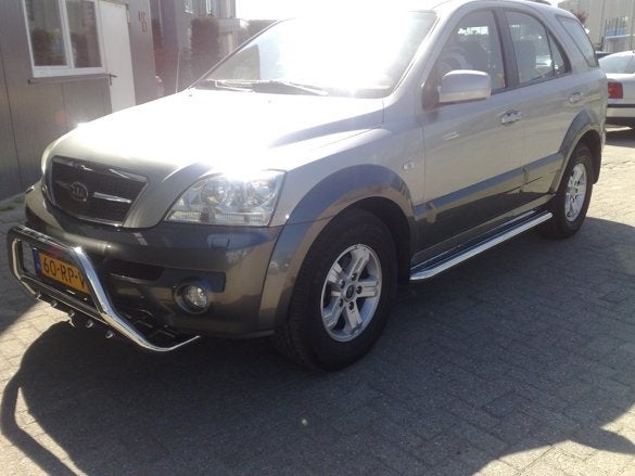 Kia Sorento 2003-2010 Sidebars met aluminium treeplank, Niet ingevuld, Niet ingevuld, Niet ingevuld