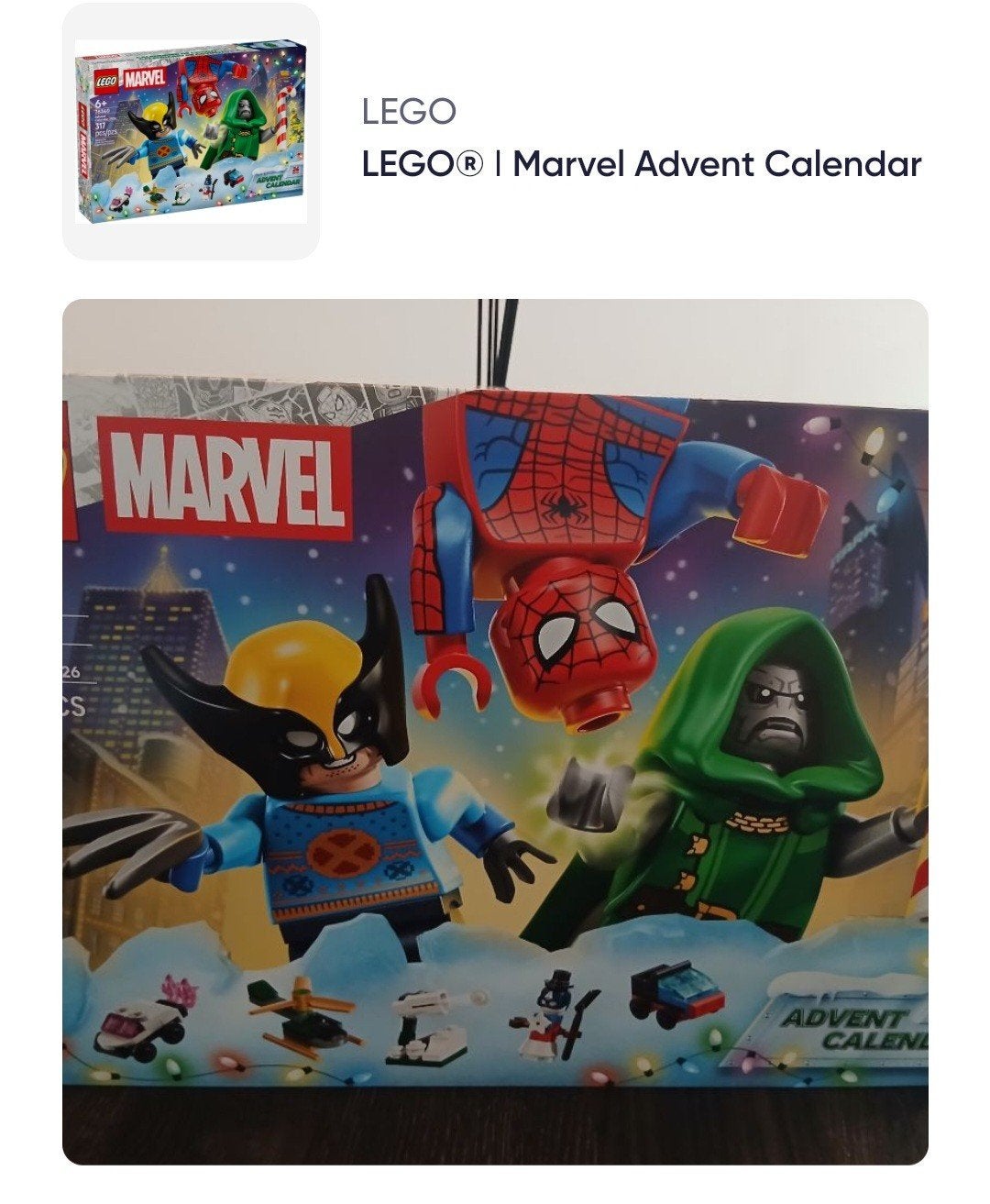 LEGO Marvel Adventskalender 2026 - Nieuw & Ongeopend, Ophalen, Inclusief minifiguren, Marvel, Lego