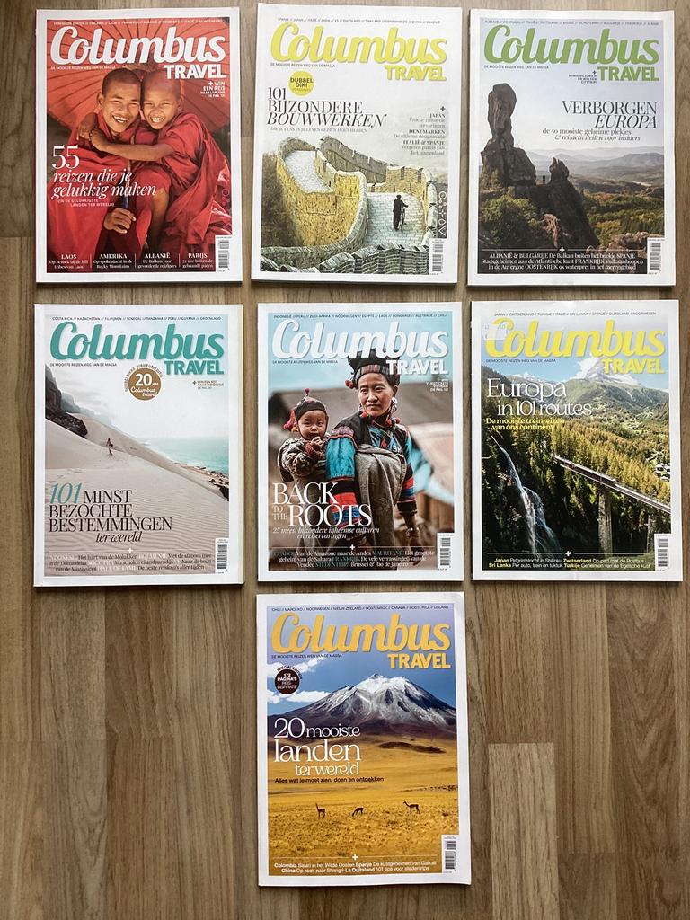 7 x Columbus Travel magazine 2024 / 2025, Ophalen of Verzenden, Zo goed als nieuw, Sport en Vrije tijd