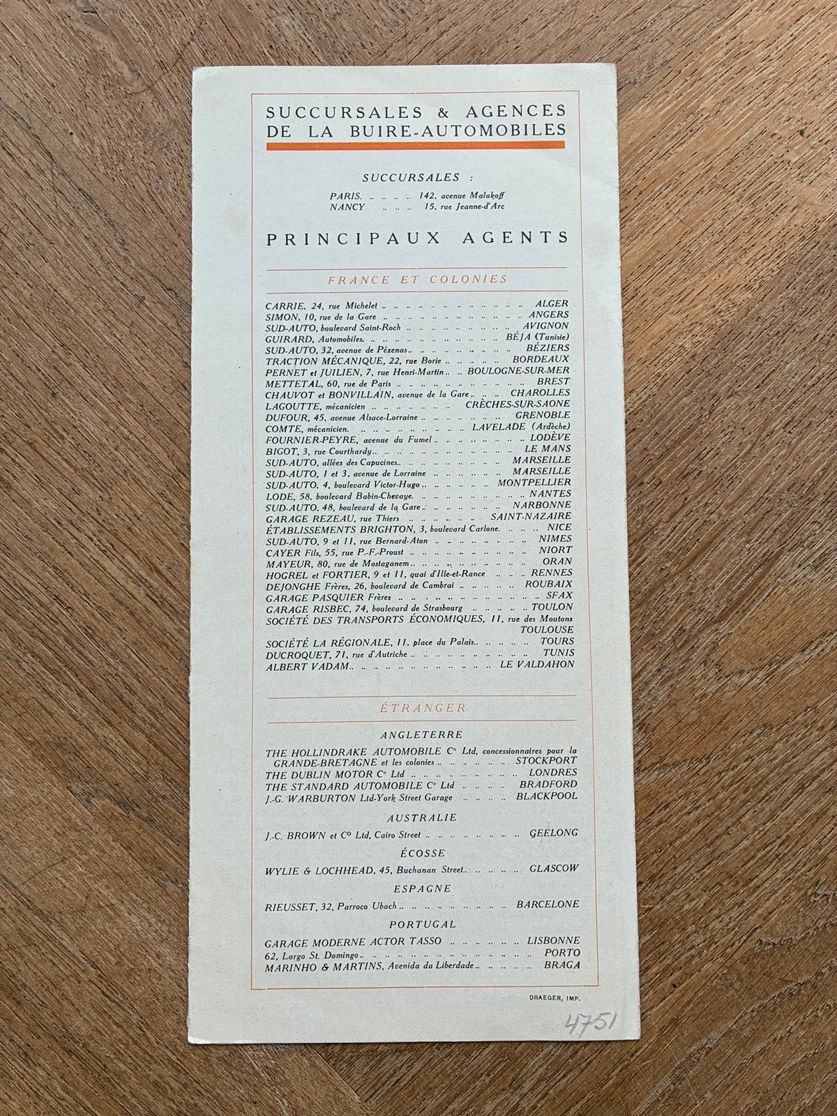 Foto 5 van 1921 La Buire brochure