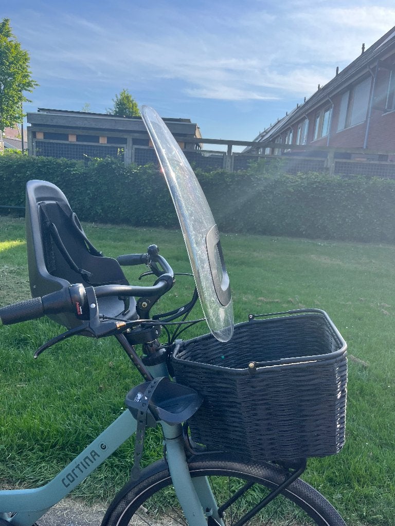 Bobike voorzitje + windscherm, Ophalen, Voetsteuntjes, Zo goed als nieuw, Bobike