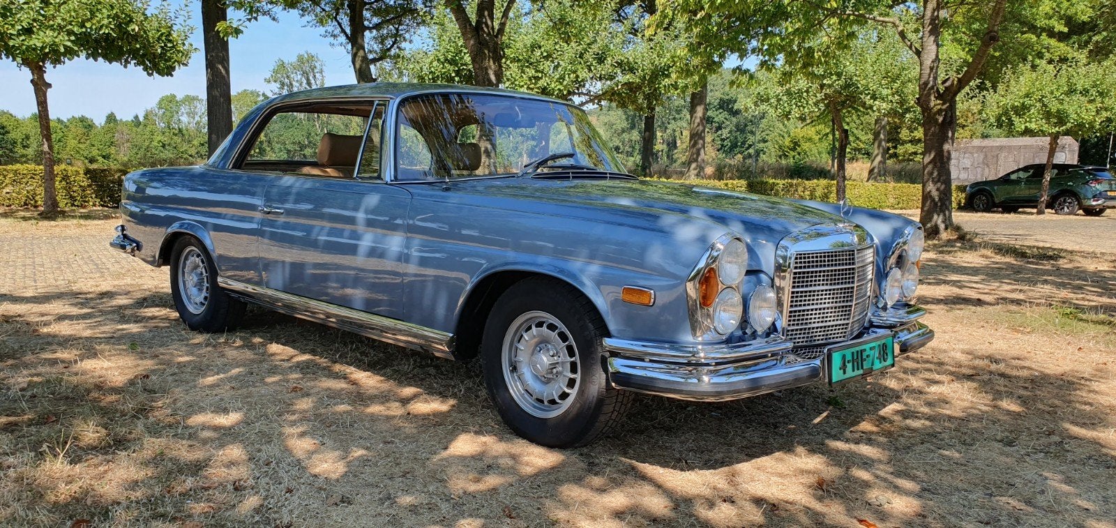 mercedes 280se 3.5 v8 w111 coupe topstaat alle inruil mogeli, Automaat, Achterwielaandrijving, 3500 cc, Blauw