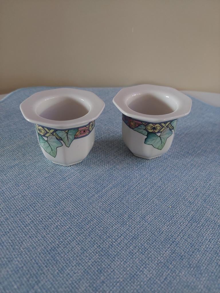 Villeroy&Boch Pasadena 2 eierdopjes, Ophalen of Verzenden, Zo goed als nieuw, Porselein