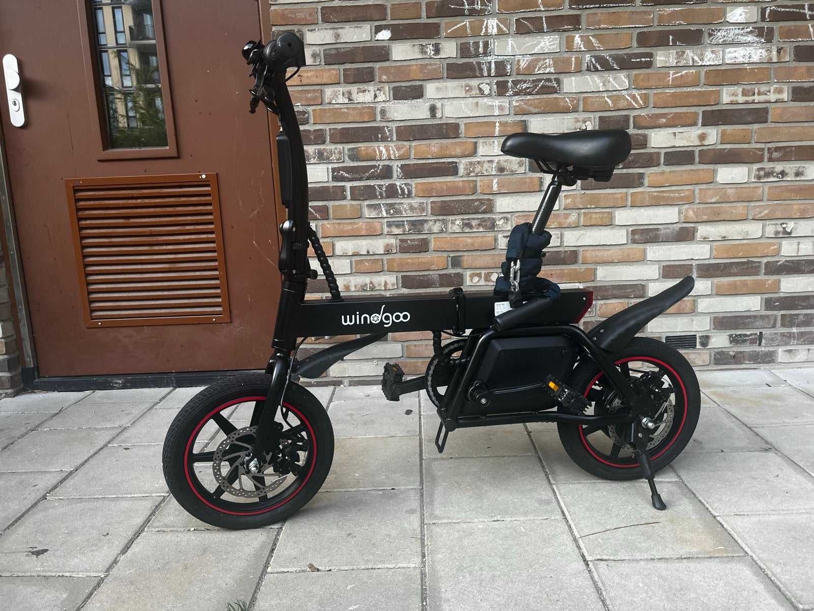 WINDGOO B20 opvouwbare elektrische fiets, Zo goed als nieuw, Minder dan 47 cm, 30 tot 50 km per accu, Ophalen