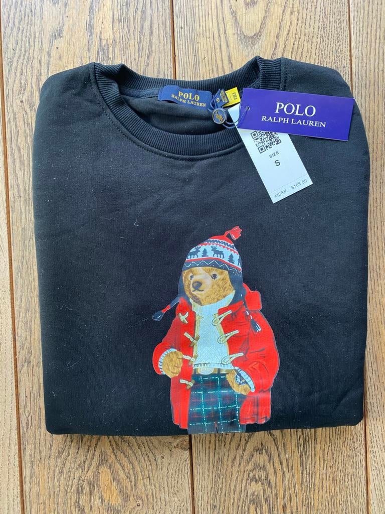 Zwarte trui in stijl van Ralph Lauren, maat S, Ophalen of Verzenden, Nieuw, Maat 46 (S) of kleiner, Zwart