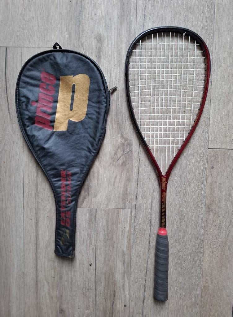 Prince squash racket, Ophalen of Verzenden, Gebruikt, Racket, Met hoes