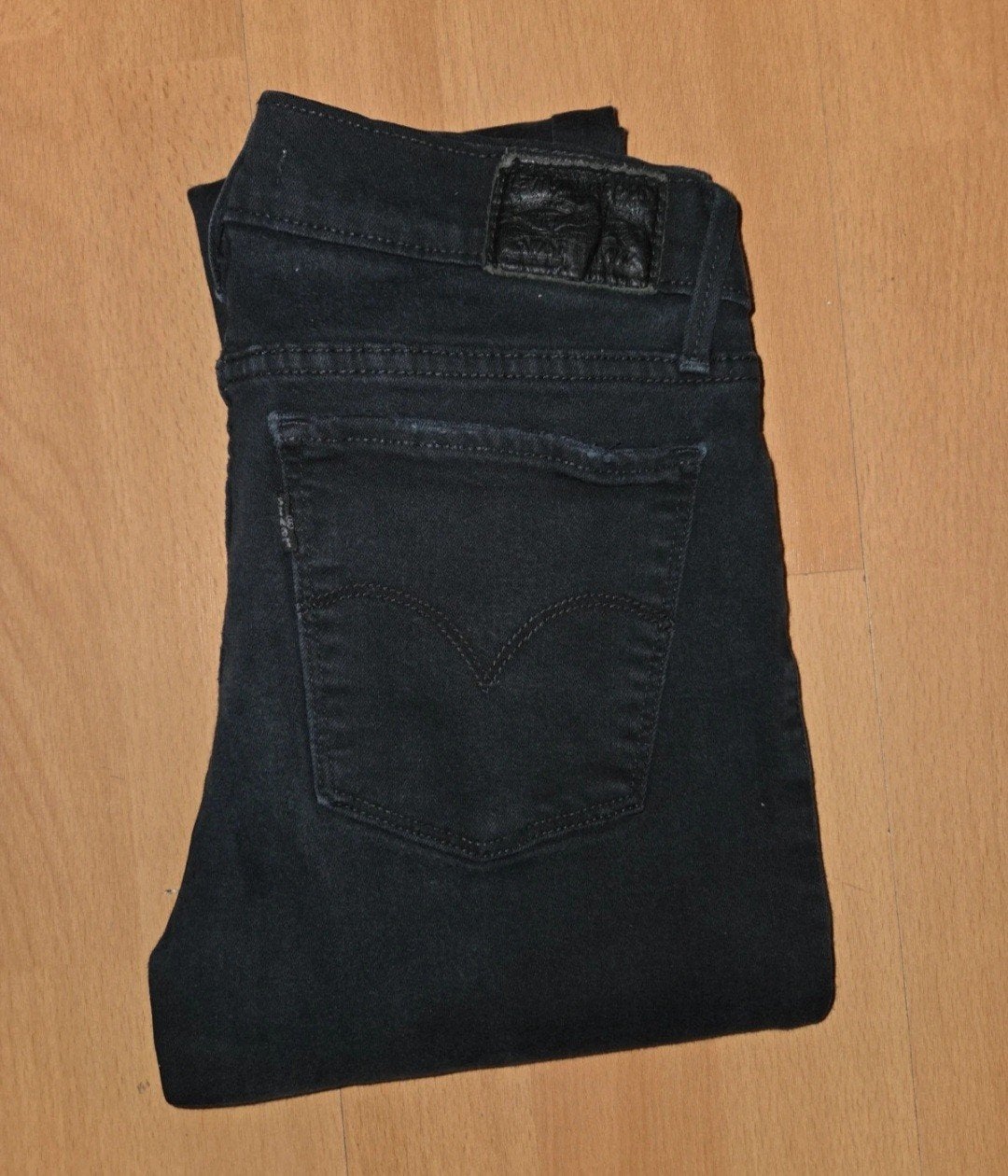 Levi's Mile High Super Skinny Jeans W29 L28 Zwart, Zwart, Ophalen of Verzenden, W28 - W29 (confectie 36), Gedragen