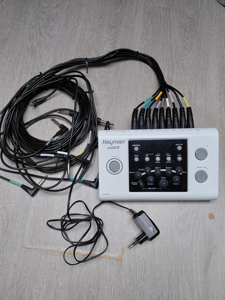 Hayman dd03 drumcomputer met kabelboom en adapter, Muziek en Instrumenten, Ophalen of Verzenden