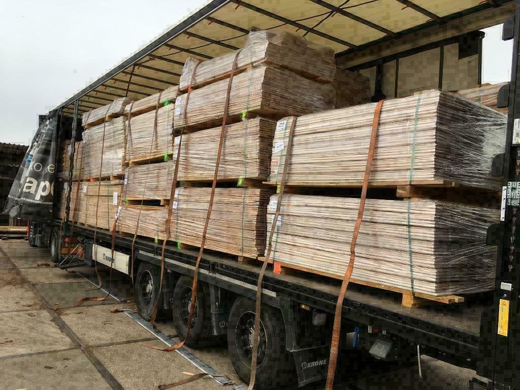 Wandbeschot, plafonddelen 13x135  2m65 lang grijs geborsteld, Ophalen of Verzenden, Nieuw, Grijs