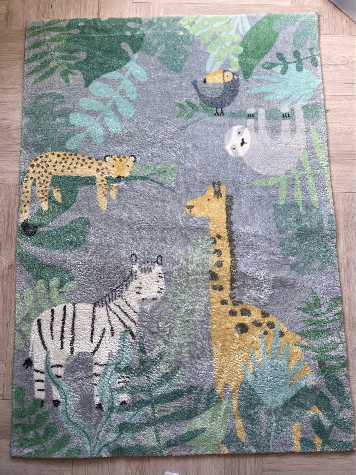 FRAAI Jungle Giraffe Vloerkleed - 120x170cm, Ophalen, Gebruikt, 100 tot 150 cm, 150 tot 200 cm