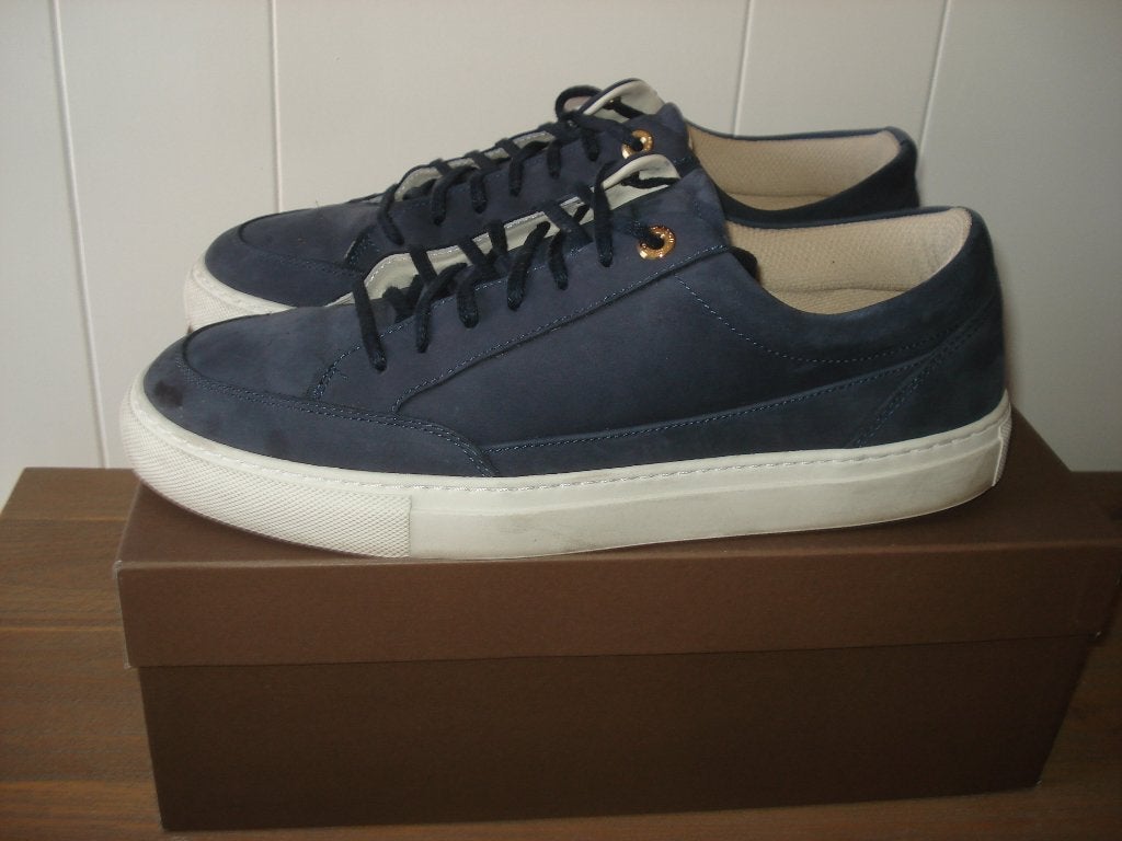 Mason Garments Heren Sneakers Donker blauw mt 44 / 45, Ophalen of Verzenden, Zo goed als nieuw, Blauw
