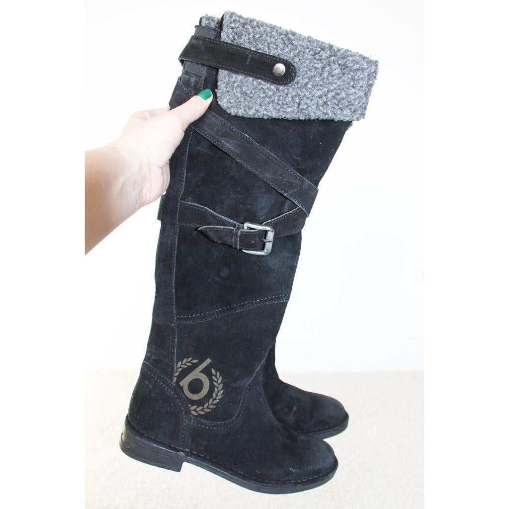 Zeer Mooie Suede Bugatti Laarzen s16 (Maat 37) € 65,-, Kleding | Dames, Schoenen, Hoge laarzen, Zwart, Nieuw, Bugatti