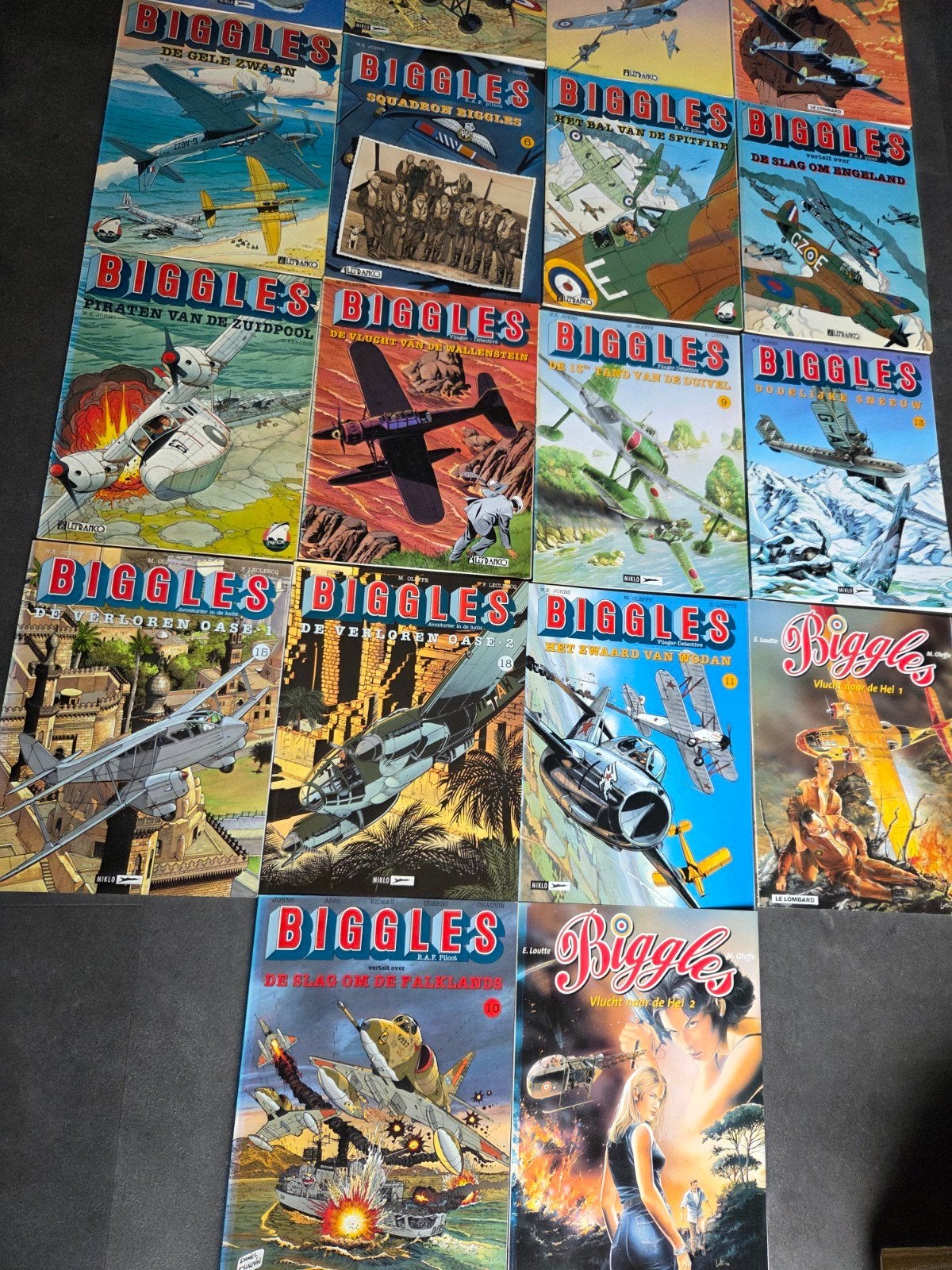 18x stripboeken - Biggles, Boeken, Stripboeken, Meerdere stripboeken, Ophalen of Verzenden, Gelezen
