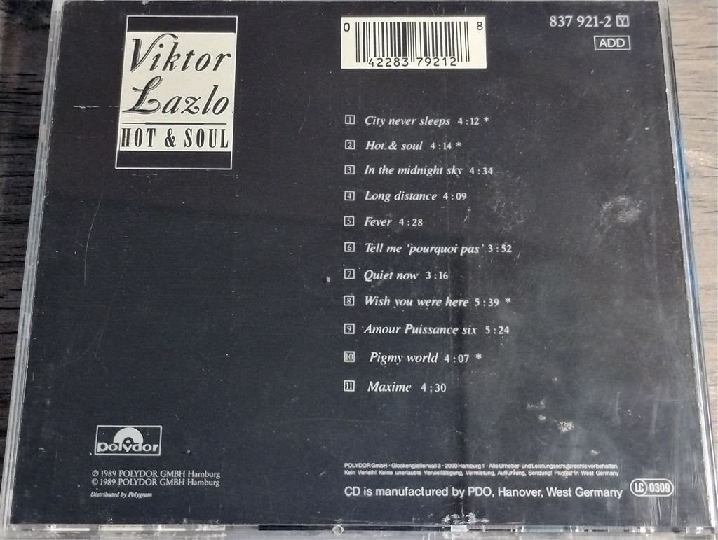 Viktor Lazlo - Hot & Soul, Ophalen of Verzenden, Zo goed als nieuw
