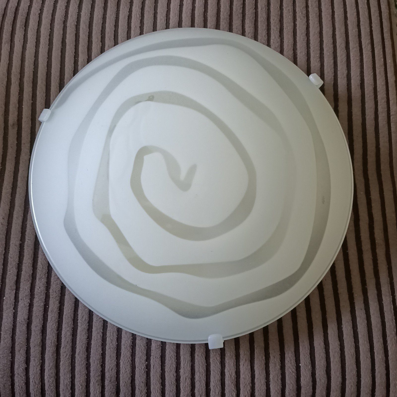 Plafondlamp Massive wit,diameter 25cm.niet voor badkamer!, Ophalen, Glas, 25 cm, E27 (groot)