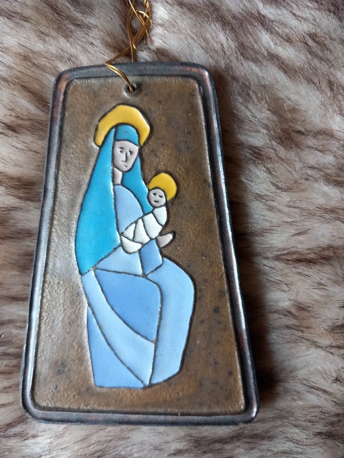Vintage wanddecoratie Maria met kind, Theodoor Bogler, Antiek en Kunst, Ophalen of Verzenden