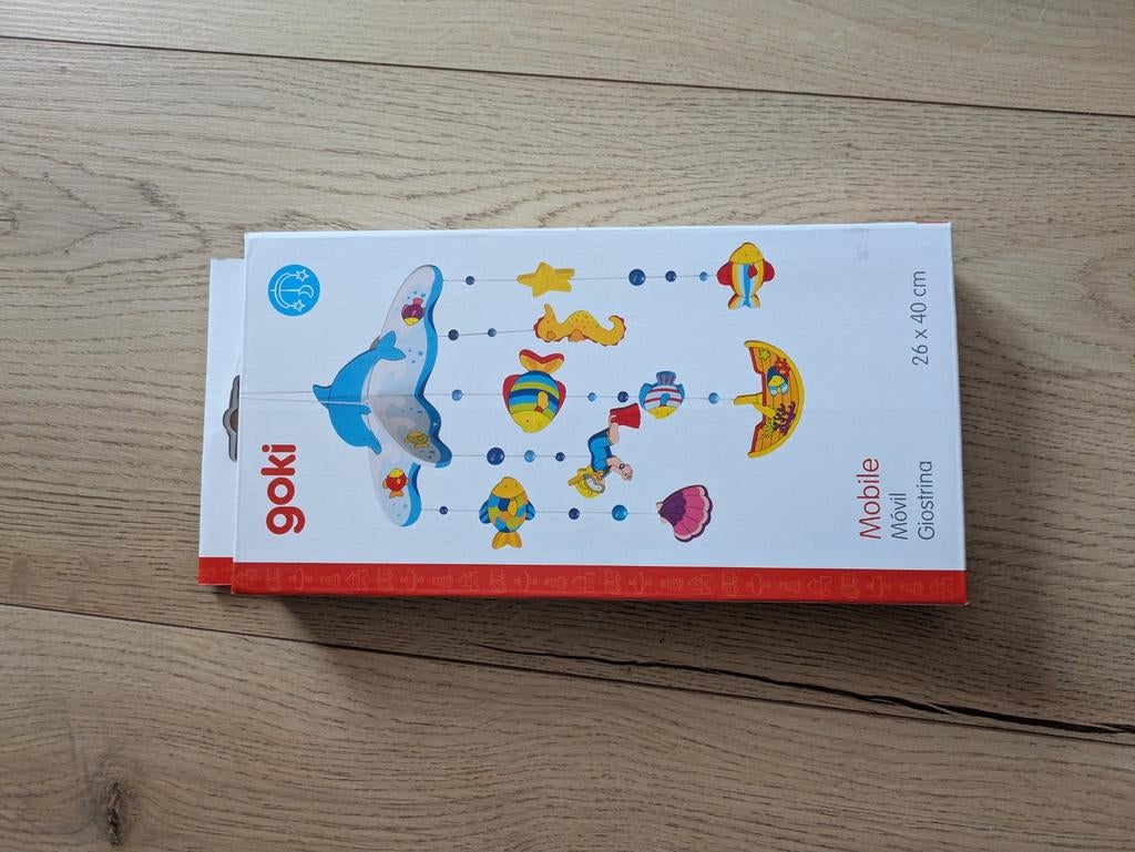 Mobiel hout, Kinderen en Baby's, Speelgoed | Babyspeelgoed, Ophalen of Verzenden, Zo goed als nieuw, Mobiel
