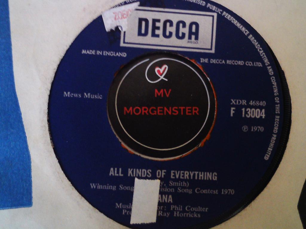 dana - all kinds of everything  24mei, Cd's en Dvd's, Vinyl Singles, 7 inch, Single, Ophalen of Verzenden, Zo goed als nieuw