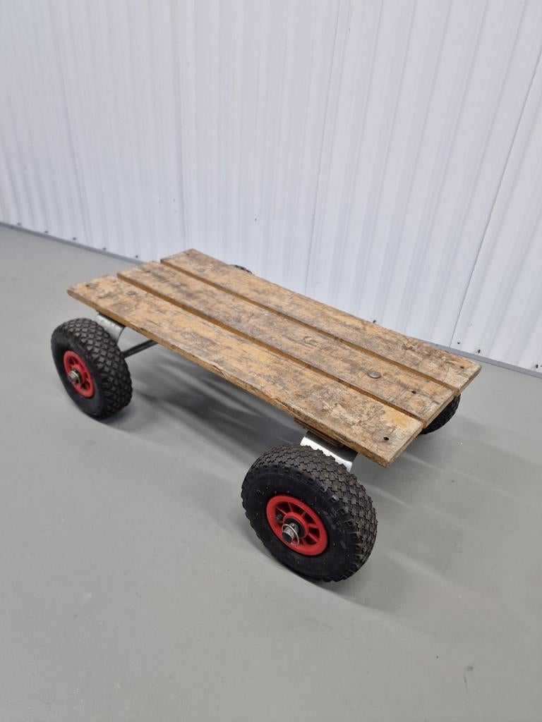 Houten bolderkar, Ophalen, Gebruikt